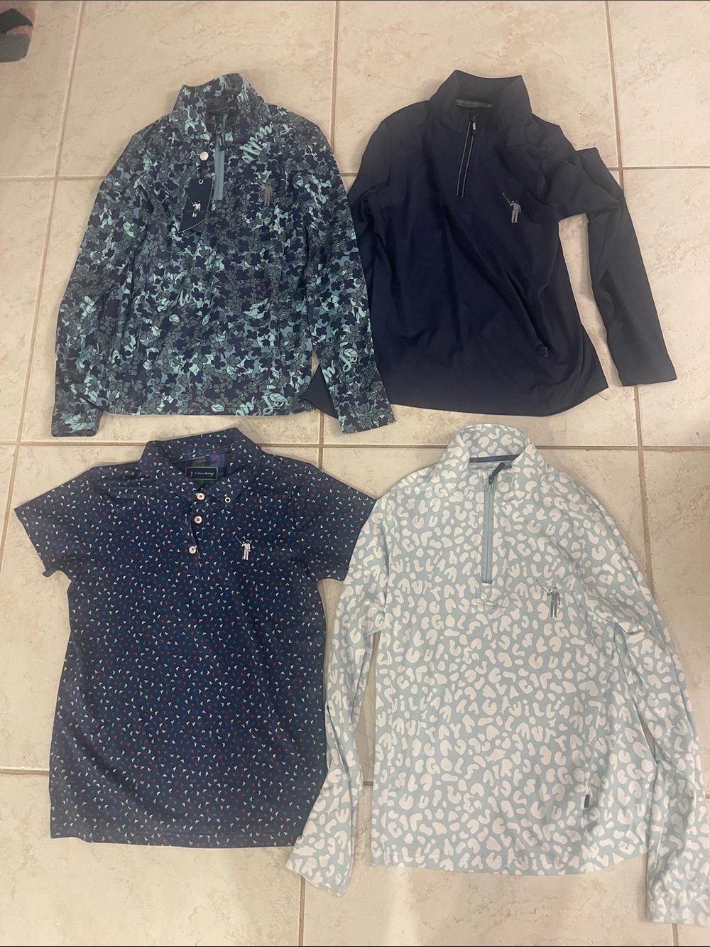 Lot 4 Womens William Murray Golf Too blouse shirt XS NWOT